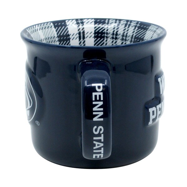 side view of camp mug with Penn State on handle